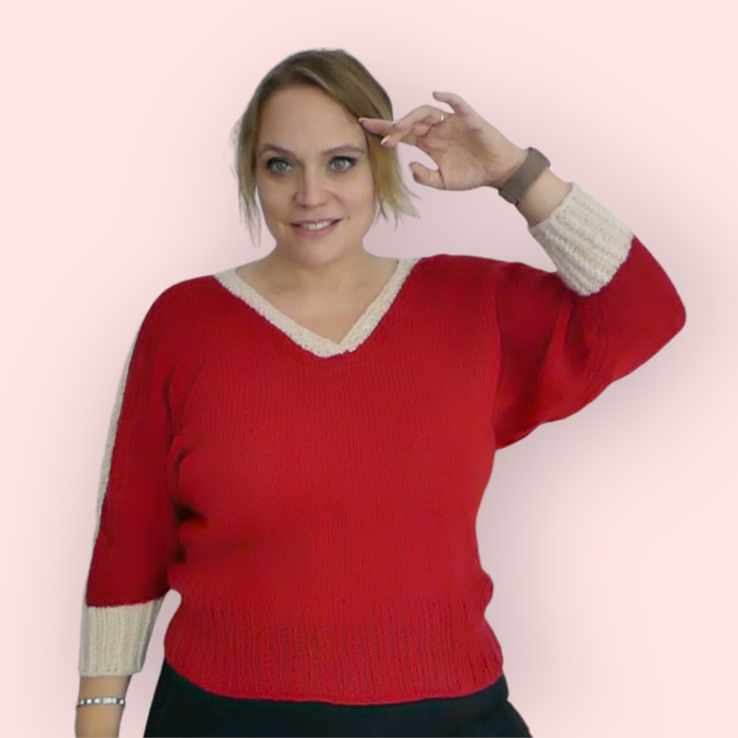 Fledermaus Pullover Teufelchen | Einzelanleitung | Wolle Cora Linie 20  | Stricken | Sylvie Rasch