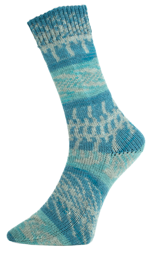 Fjord Socks - 4-fach Sockenwolle von Pro Lana 0196 - petrol color