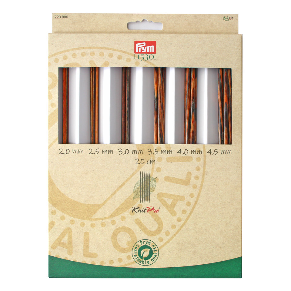 Nadelspiele Set Natural, 2,00 - 4,50 mm, 20cm von prym 1530