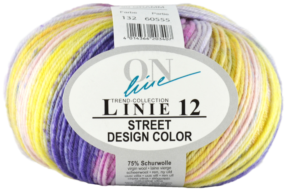 Street Design-Color Linie 12 von ONline 0132 - blau/rosa/gelb
