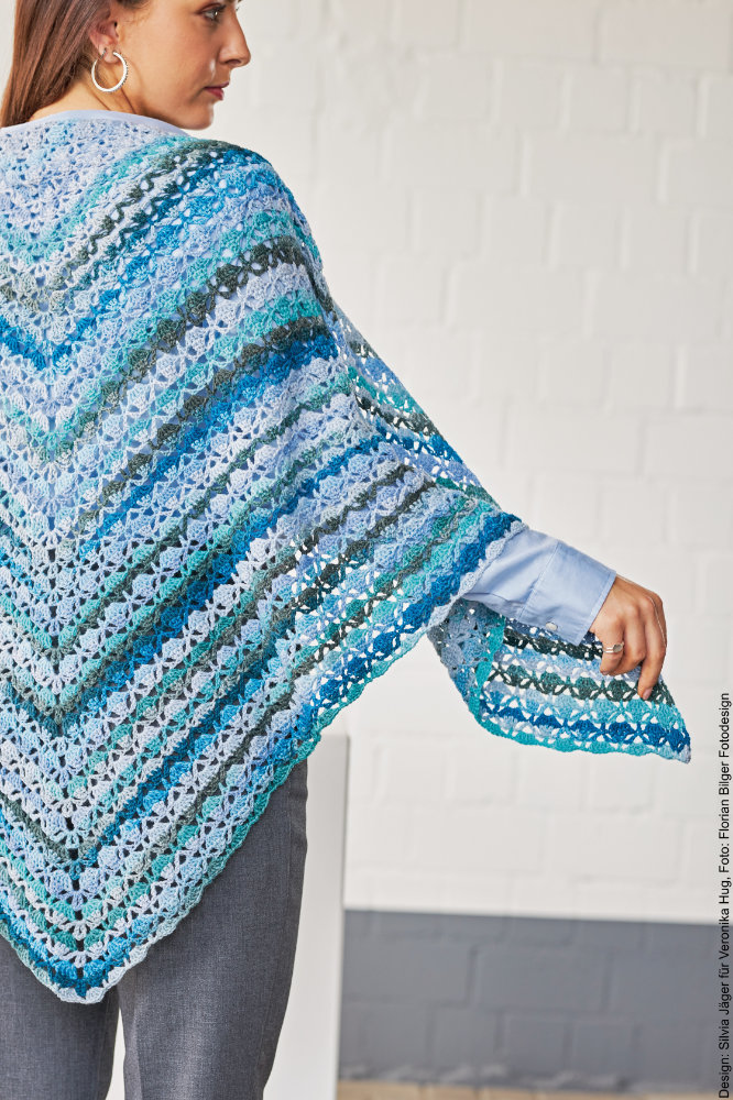 Tuch Half - Granny mit Beanie | Anleitungsheft | Wolle Paint Socks  | Häkeln | Veronika Hug, Woolly Hugs, Christophorus Verlag