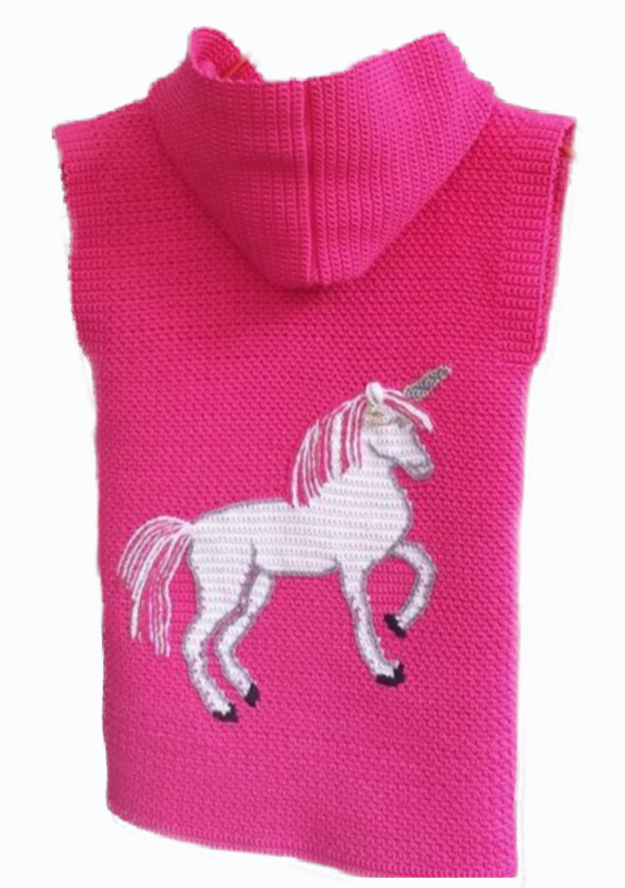 Kinderjacke Einhorn Mädchentraum | Anleitung | Wolle Candy Linie 134  | Häkeln | Annemarie