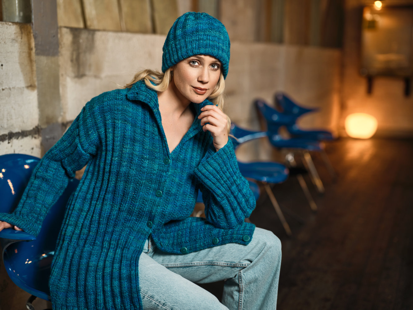 Mütze mit Strukturmuster  | Wollpaket mit Laos Kettgarn  | Stricken | Pro Lana Mütze mit Strukturmuster  | Wollpaket mit Laos Kettgarn  | Stricken | Pro Lana