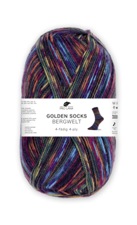 Golden Socks 5er Packung Bergwelt - 4-fach Sockenwolle