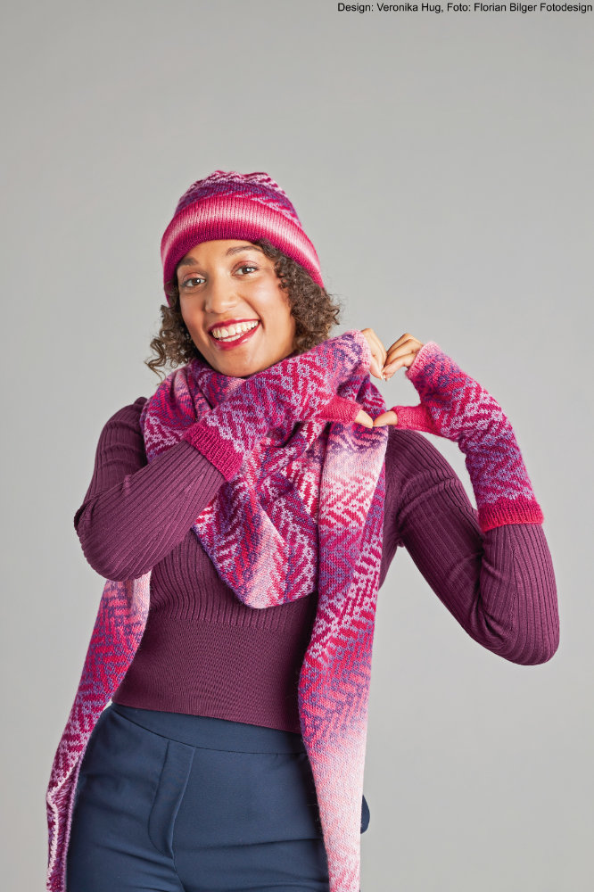 Armstulpen Grätenmuster | Anleitungsheft | Wolle Year Socks  | Stricken | Veronika Hug, Woolly Hugs, Christophorus Verlag