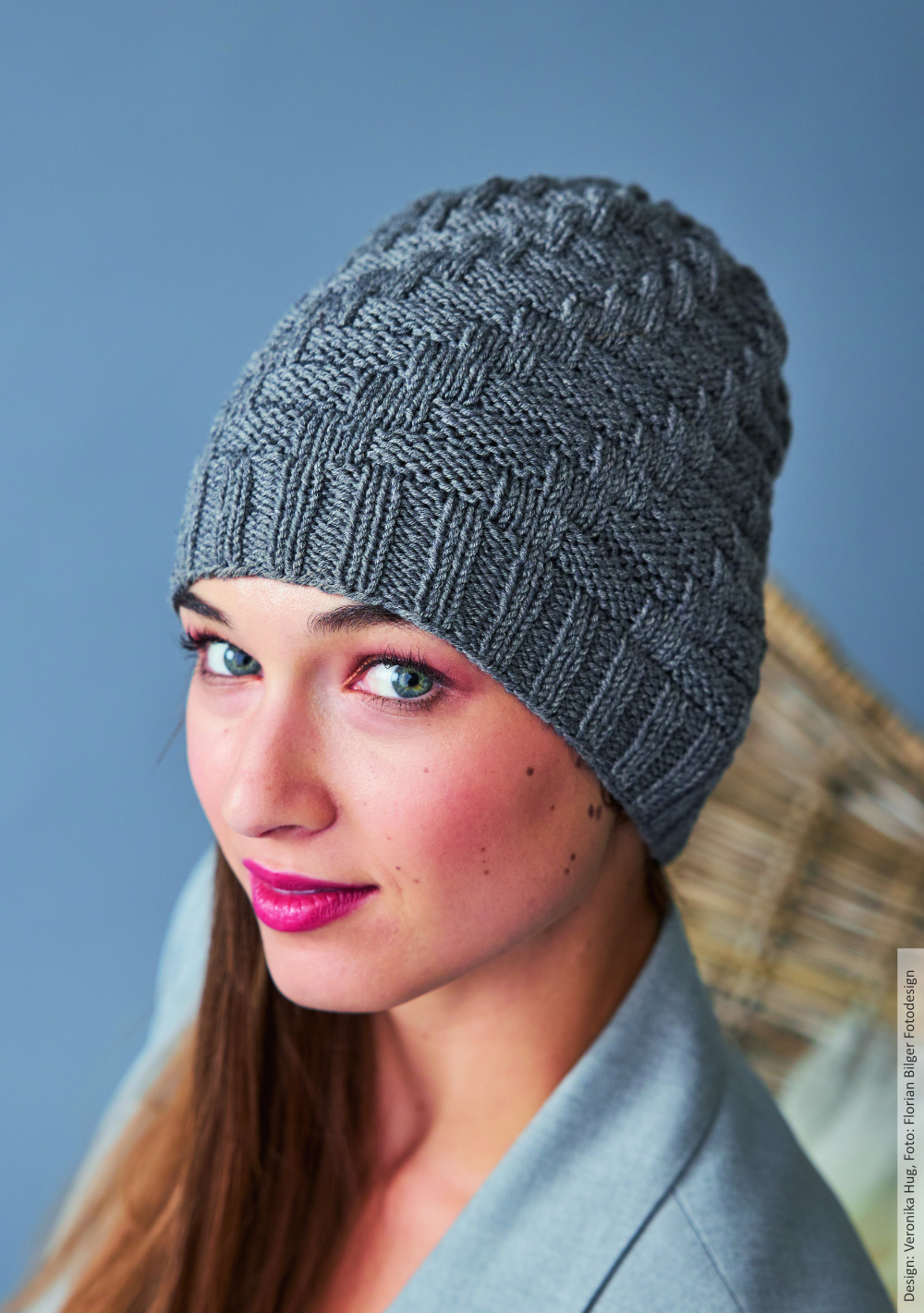 Duo in grau Mütze | Anleitungsheft | Wolle Merino Stretch  | Stricken | Veronika Hug, Woolly Hugs, Christophorus Verlag