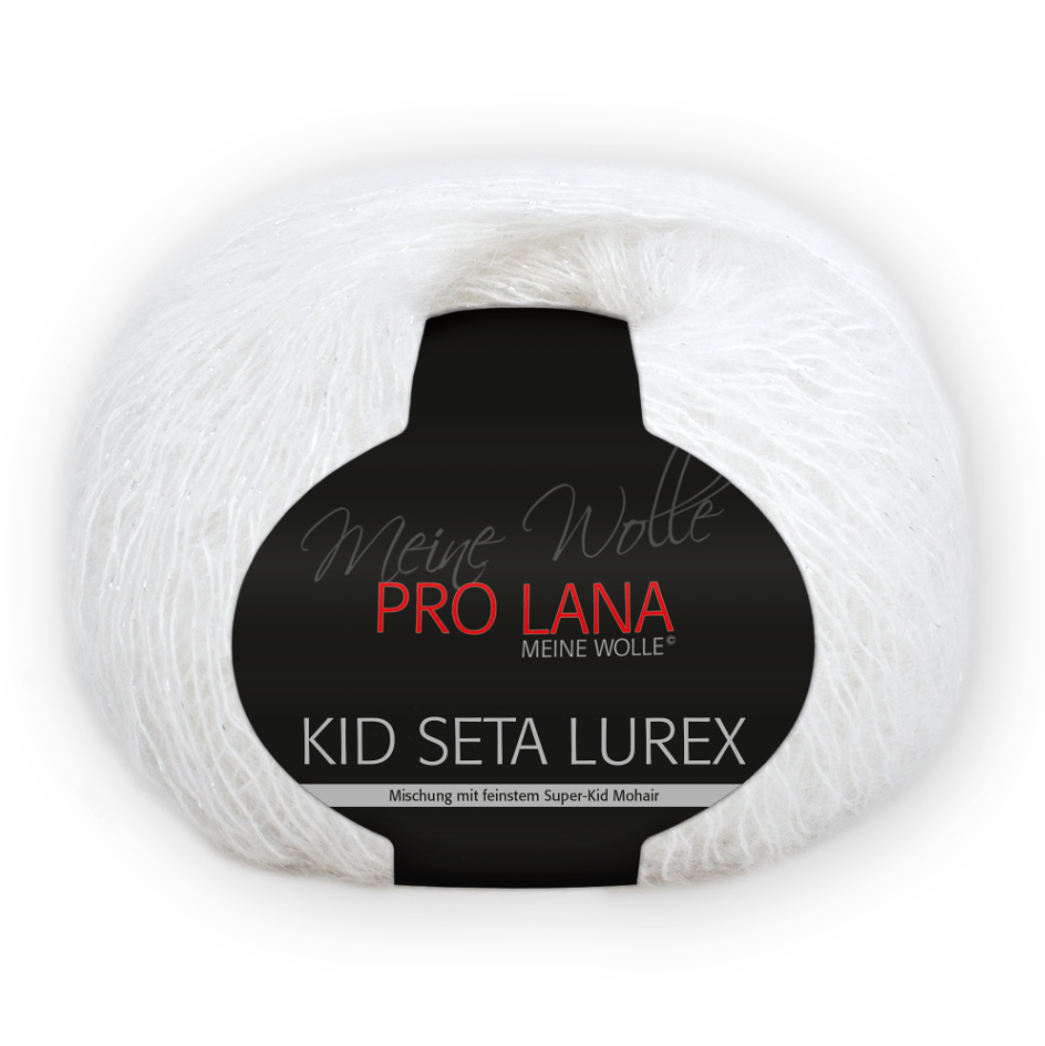 Kid-Seta Lurex von Pro Lana 0201 - weiß