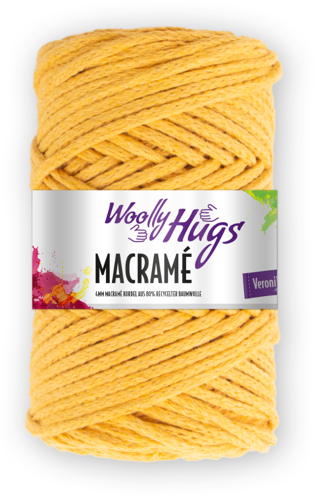 Macramé von Woolly Hugs 0022 - gelb