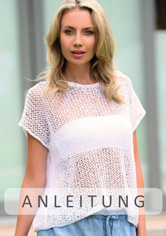 Oversized Netzajour-Pullover | Anleitung als PDF | Stricken