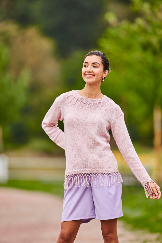 Pulli mit Fransen | Anleitungsheft | Wolle Viva Summer  | Stricken | Regina Bühler, Pro Lana