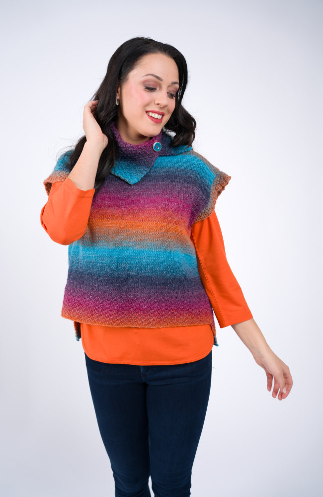 Pullunder mit Kragen | Anleitungsheft | Wolle Diamant  | Stricken | Pro Lana