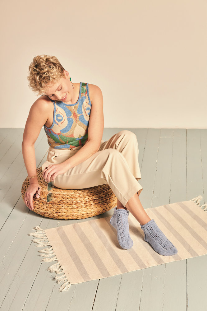 Sneakers Sea-View | Anleitungsheft | Wolle Merino Silk Socks Stretch, 4-fach  | Stricken | Veronika Hug, Woolly Hugs, Christophorus Verlag