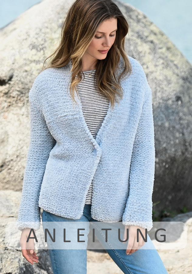 Kuscheljacke | Wollpaket mit Charming Linie 469 | Stricken