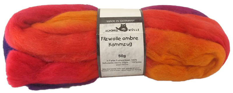 Filzwolle Ombre Kammzug