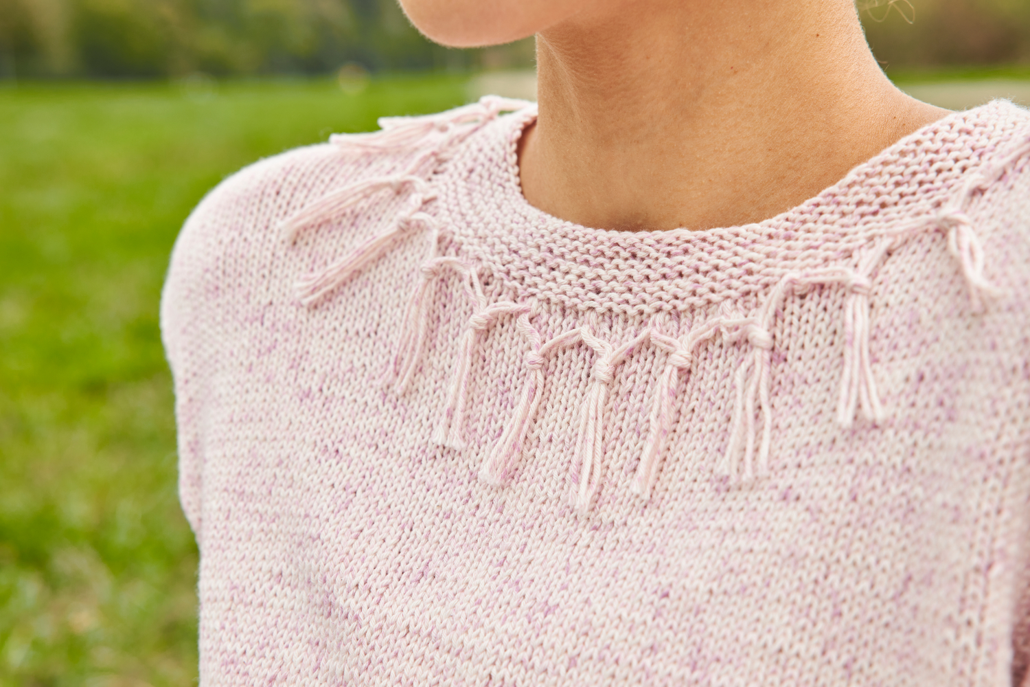 Pulli mit Fransen | Wollpaket mit Viva Summer | Stricken