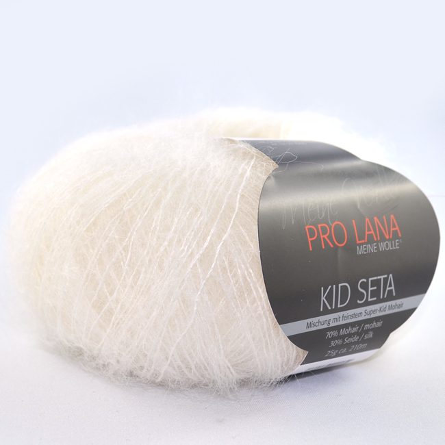 Kid-Seta von Pro Lana 0001 - weiß