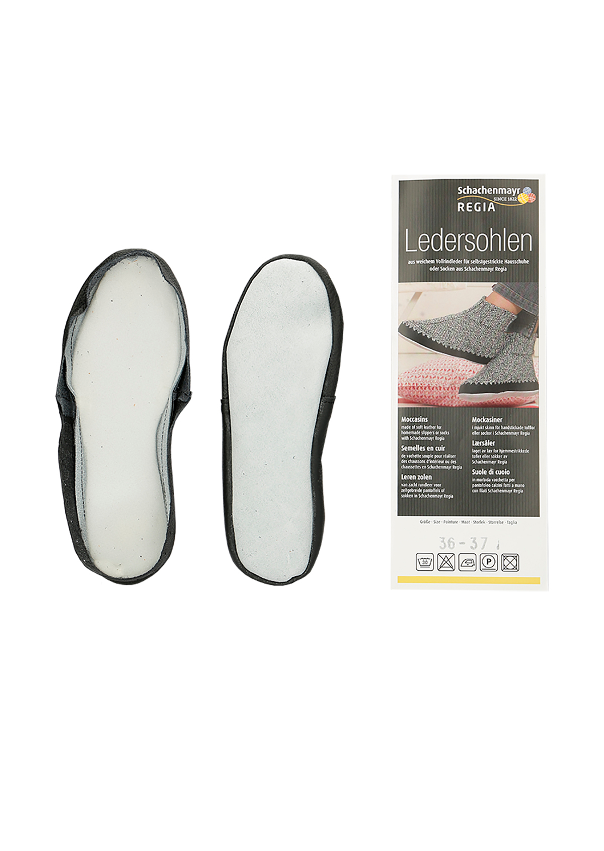 Ledersohlen für Haus- und Hüttenschuhe von Regia 46 / 47