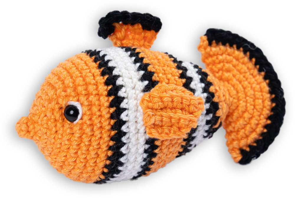 Clownfish Fritzi - MyGurumi   | Wollpaket mit Basic Cotton 0028 - orange | Häkeln | @magicloopscrochet Cansu Deniz-Öztürk Clownfish Fritzi - MyGurumi   | Wollpaket mit Basic Cotton 0028 - orange | Häkeln | @magicloopscrochet Cansu Deniz-Öztürk