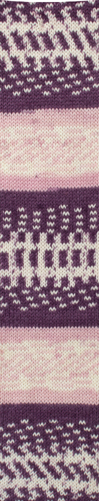 Fjord Socks - 4-fach Sockenwolle von Pro Lana 0188 - lila / altrosa / weiß