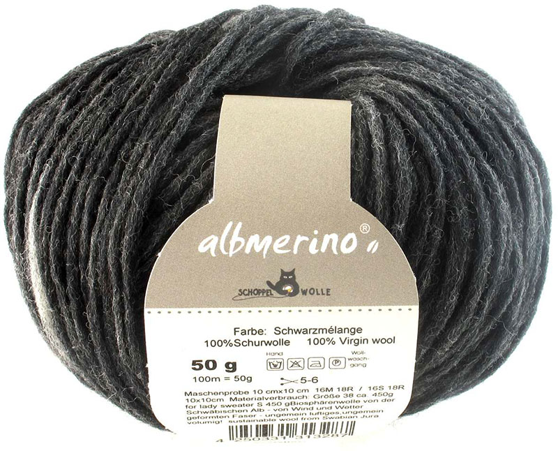 Albmerino von Schoppel 9093 - Schwarzmelange