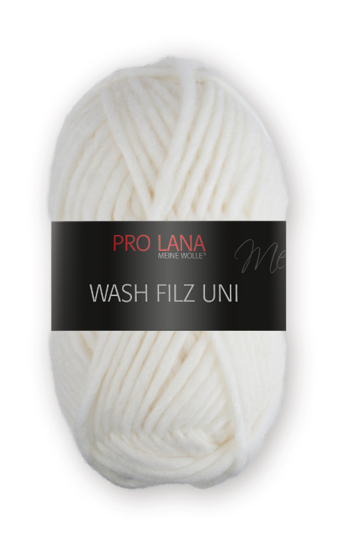 Wash-Filz von Pro Lana 0101 - weiß