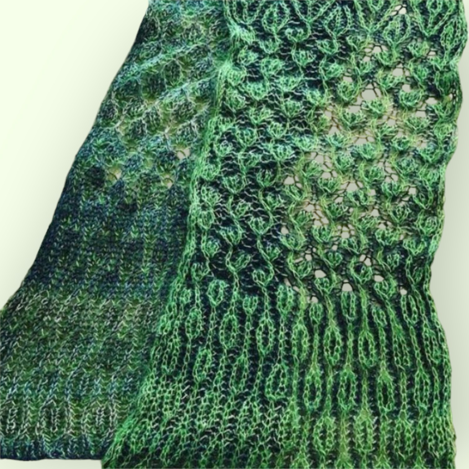 Schal / Stola - Der Prinzessinen Traum | Einzelanleitung | Wolle Starwool Lace Color Linie 97  | Stricken | Sylvie Rasch