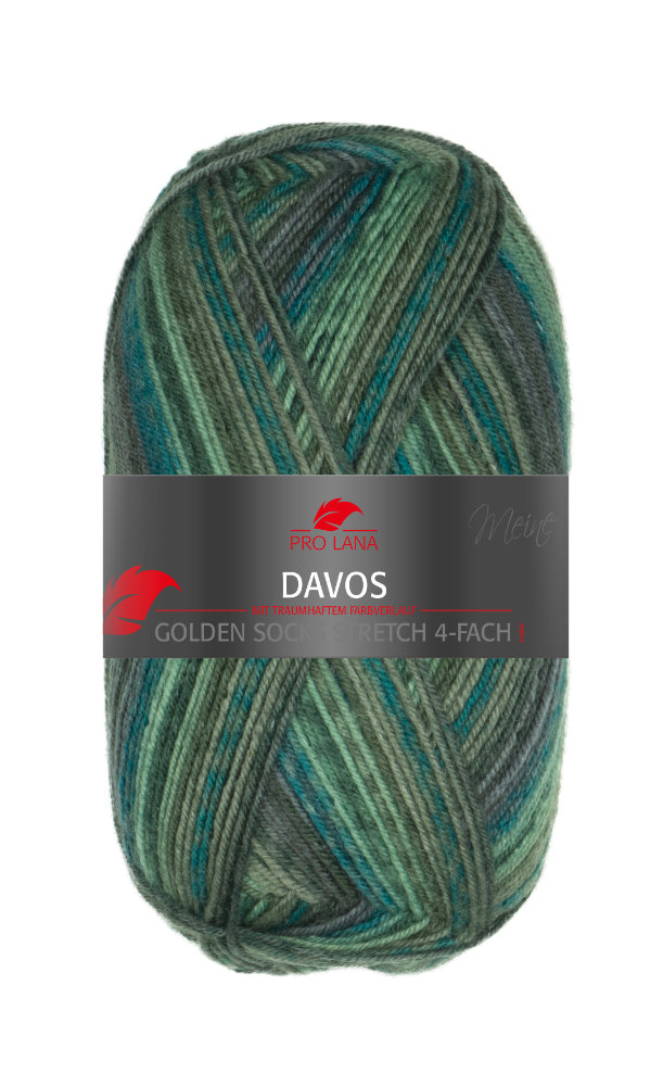 Davos - Golden Socks Stretch - 4-fach Sockenwolle von Pro Lana 0005