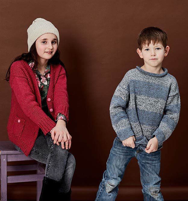Kindersachen stricken ohne Schnickschnack - Mit 5 Labels aus veganem Leder Kindersachen stricken ohne Schnickschnack - Mit 5 Labels aus veganem Leder