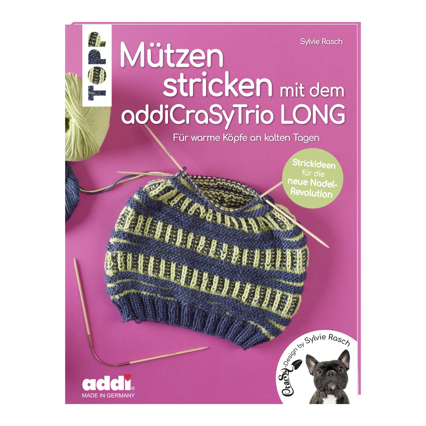 Mützen Stricken mit dem addiCraSyTrio Long von Sylvie Rasch