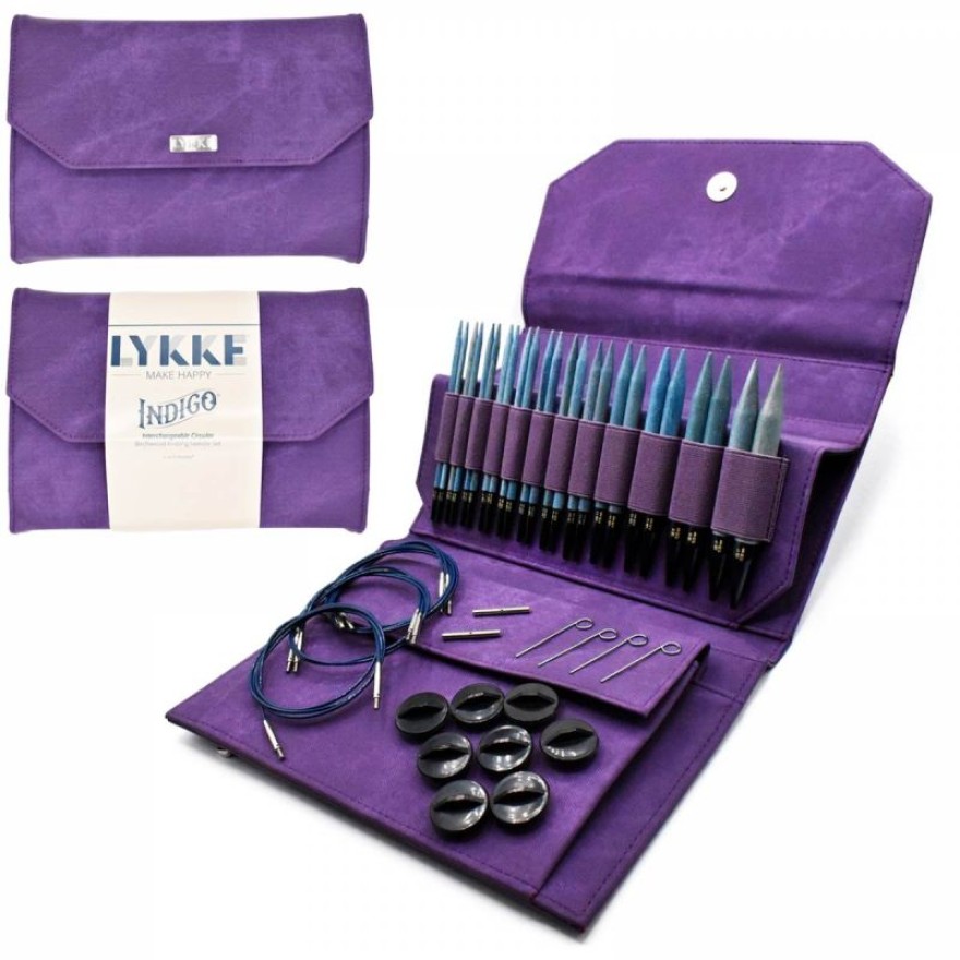 Nadelspitzen Set Violet Denim Long