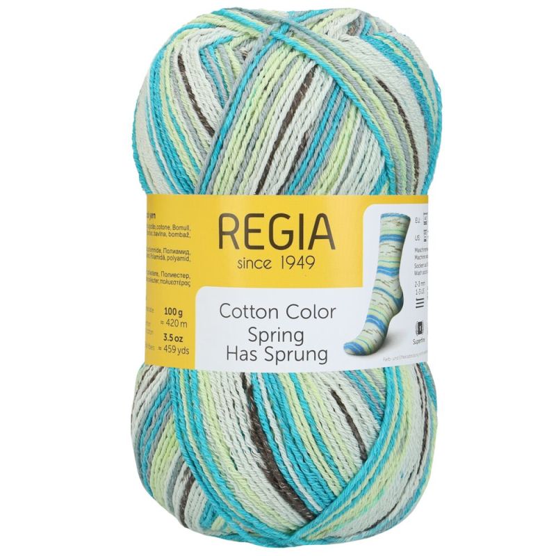 Regia Cotton 4-fach Color 100 g von Regia Spring has sprung 2473 spring sky