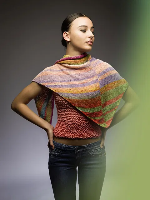 Dreiecktuch "Lemunda" | Anleitungsheft | Wolle Zauberball® Cotton  | Stricken | Renate Leyendecker