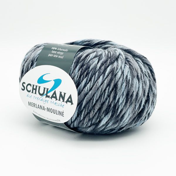 Merlana Mouliné von Schulana 0201 - hellgrau/silber/anthrazit