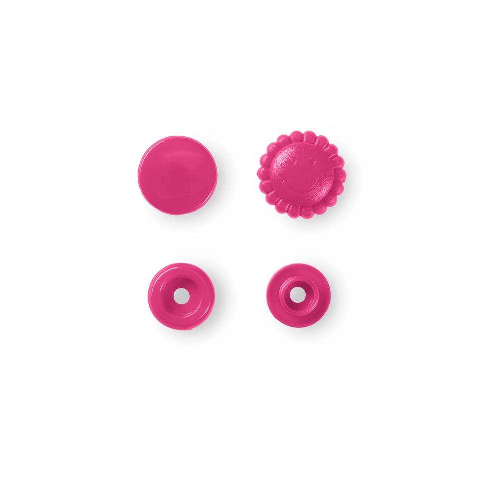 Nähfrei-Druckknöpfe Color Snaps Blume 13,6 mm, 21 St  von Prym pink