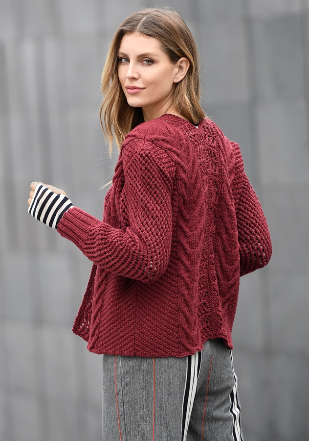 Mustermix Jacke | Einzelanleitung | Wolle Street Linie 12  | Stricken | ONline