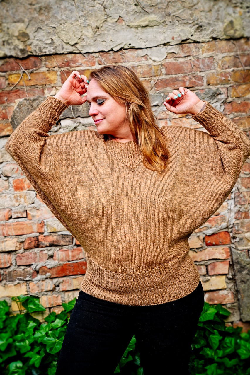 Fledermaus Pullover Engelchen | Einzelanleitung | Wolle Balu  | Stricken | Sylvie Rasch
