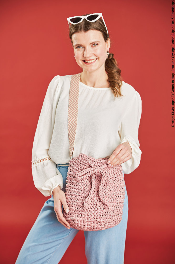 Tasche Elli | Anleitungsheft | Wolle Leder Look  | Stricken | Veronika Hug, Woolly Hugs, Christophorus Verlag