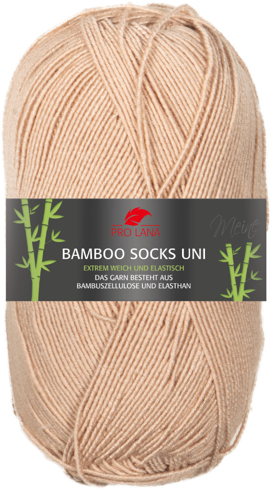 Bamboo Socks Uni 4-fach 100 g von Pro Lana 0027 - appricot
