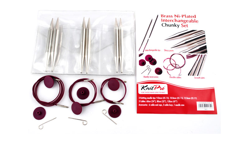 Nadelspitzen Set Nova Metall Chunky von knit pro