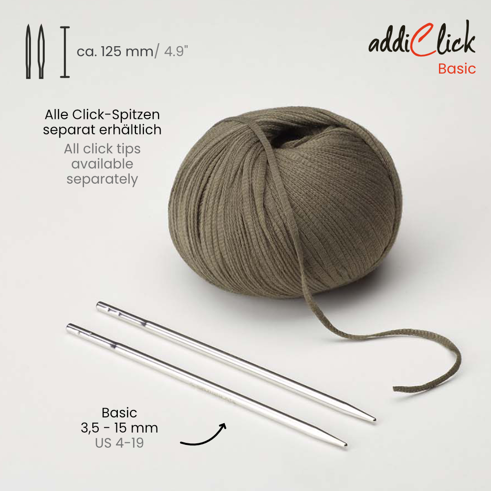 Nadelspitzen Basic 125 mm addiClick von addi