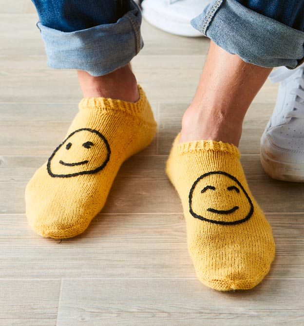 Sneakersocken stricken mit Wow-Effekt Sneakersocken stricken mit Wow-Effekt