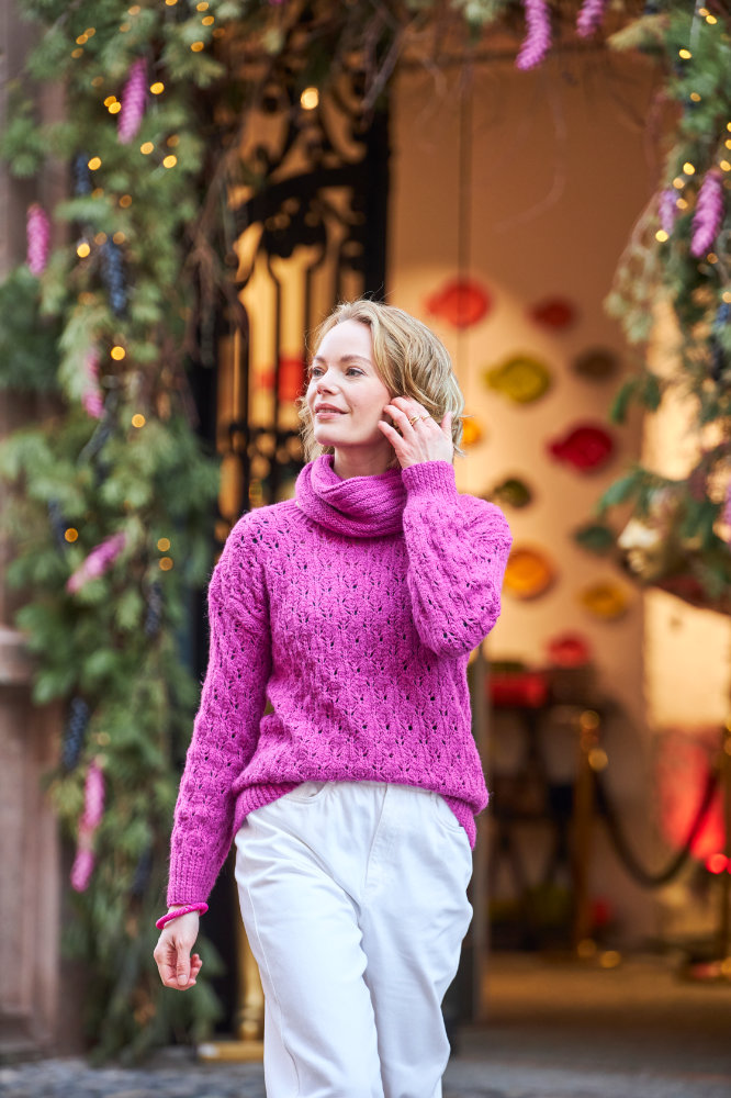 Pulli mit Ajourmuster | Anleitungsheft | Wolle Alpaka deluxe  | Stricken | Pro Lana, Christophorus Verlag