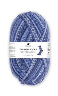 Golden Socks 5er Packung Schneewelt - 4-fach Sockenwolle