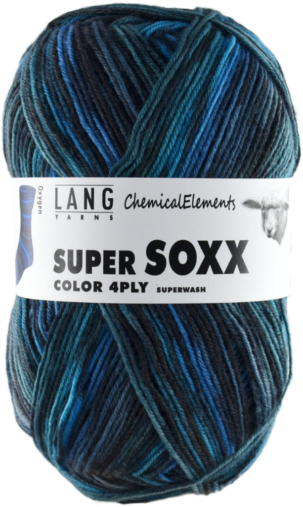 Super Soxx 4-fach von Lang Yarns ChemicalElements - 0347 - Oxygen