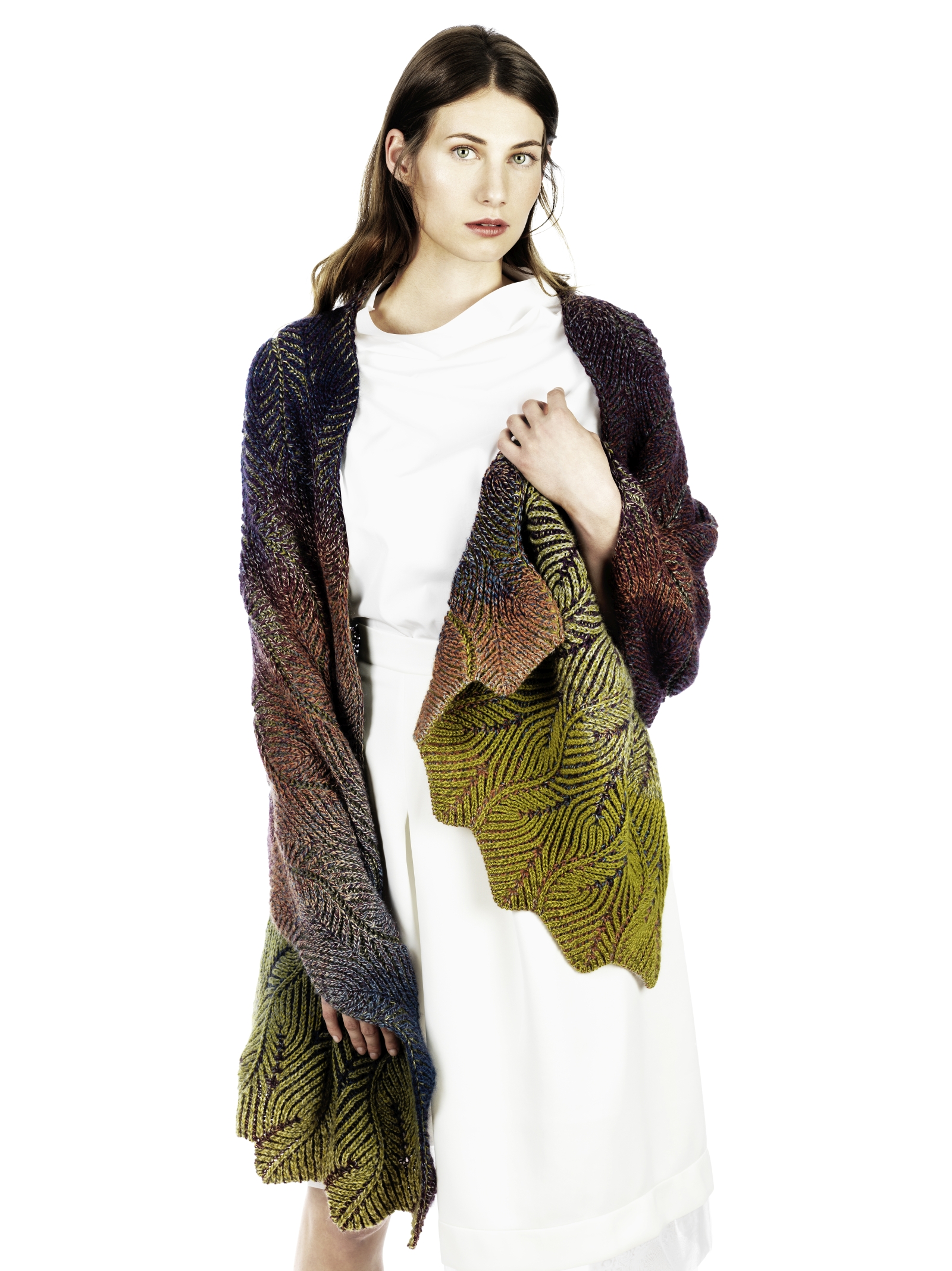 Stola "Brioche Shawl" | Anleitung aus Heft | Stricken | Unjung Yun