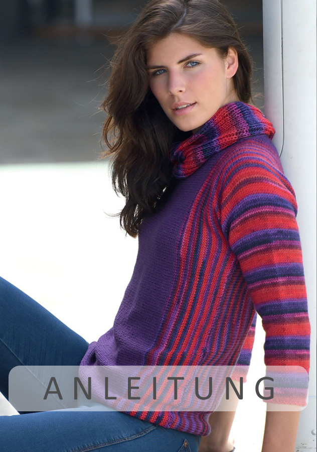 Streifenpullover und Loop | Einzelanleitung | Wolle Starwool Linie 4 Design Color  | Stricken | ONline