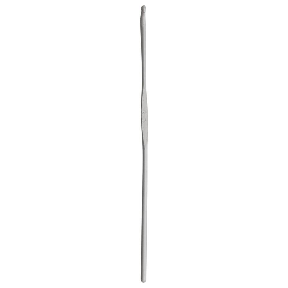 Wollhäkelnadeln ohne Griff, 14 cm, perlgrau von Prym