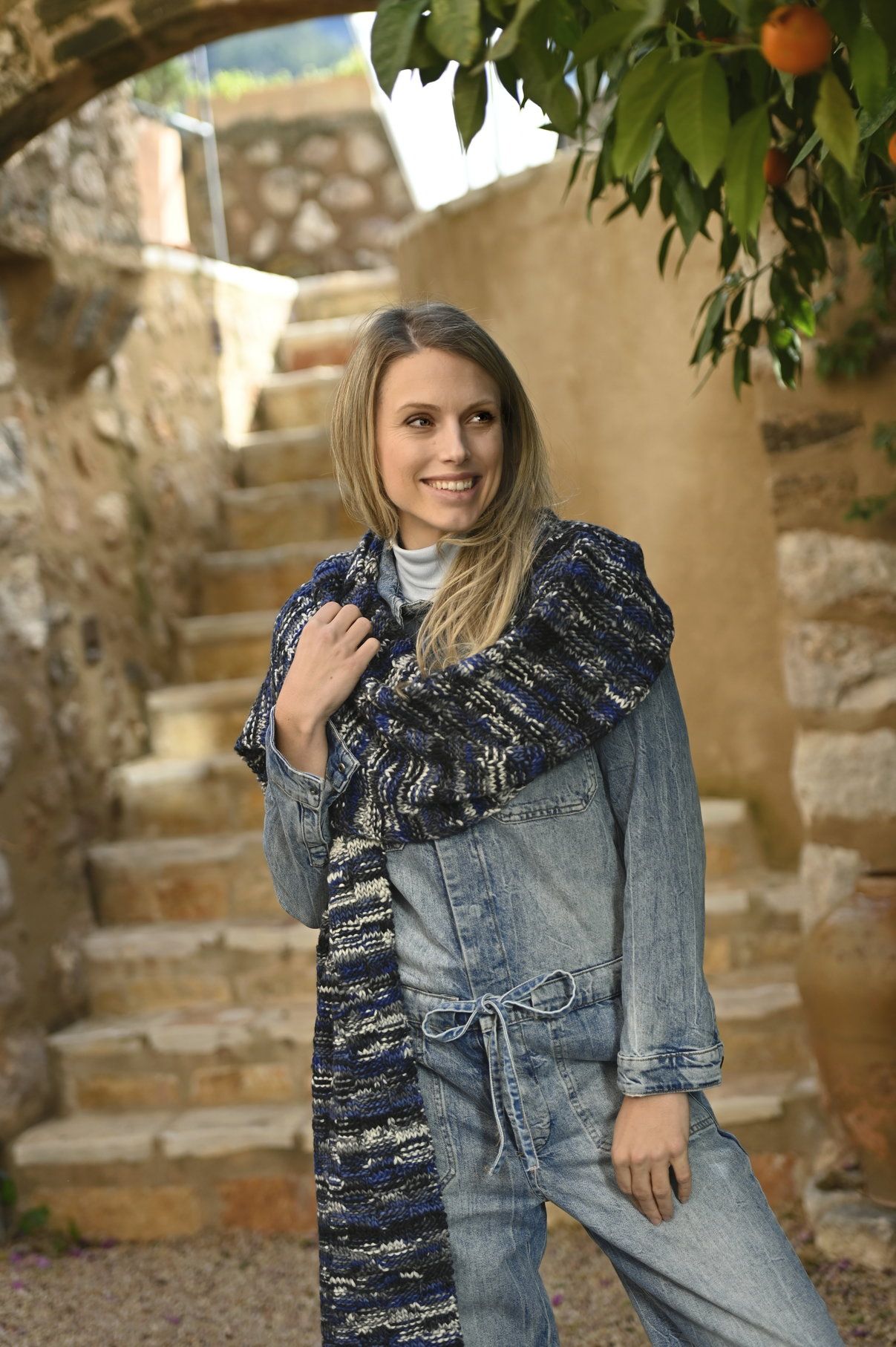 Stola | Anleitungsheft | Wolle Shaba Linie 518  | Stricken | ONline