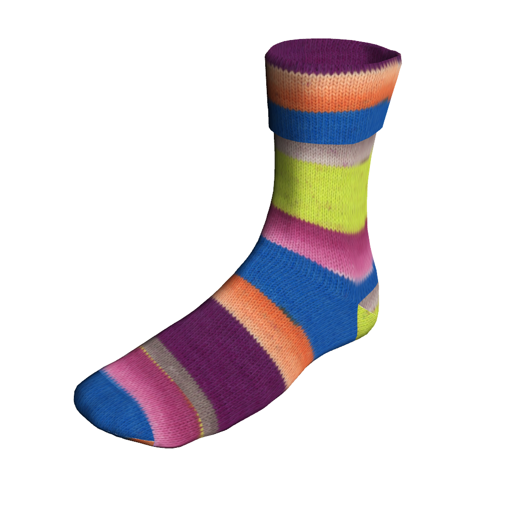 Twin Soxx 4-fach von Lang Yarns Colorful - 0318 - Chile