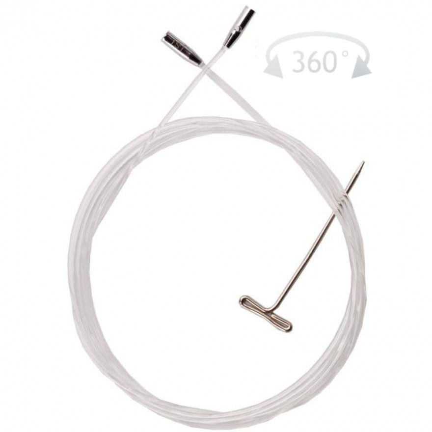Seil Spin Nylon für Nadelspitzen von Chiaogoo 55cm für 80cm/32'' Rundstricknadel  Large